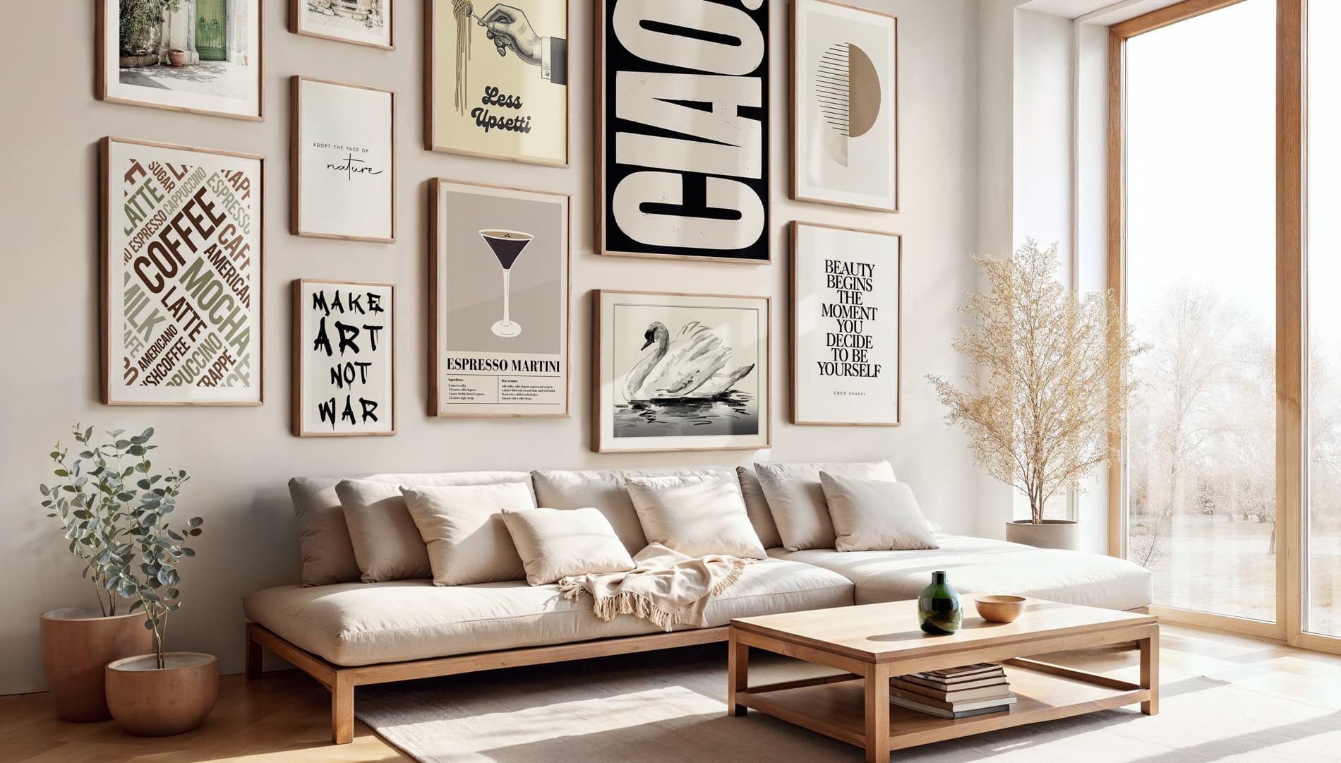 Poster mit Textdruck Poster